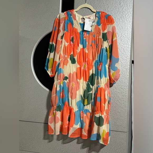 Henly & Co Dresses & Skirts - NWT Henley Chiffon Midi Floral Dress Size Small